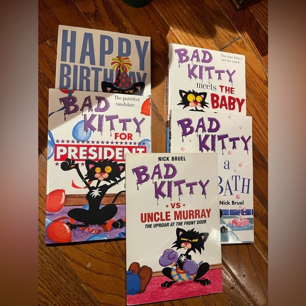 Nick Bruel Bad Kitty Books (5)